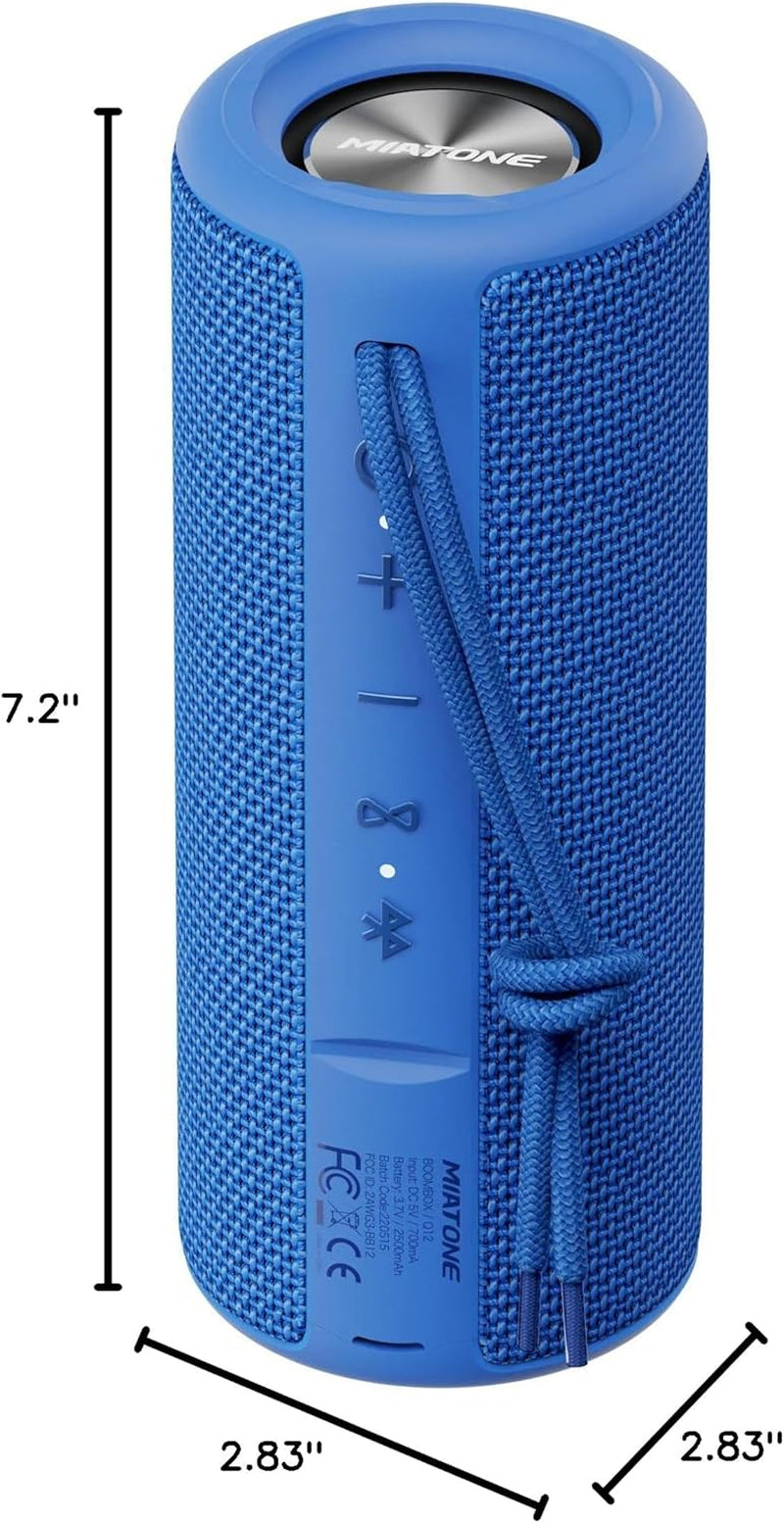 Boombox Outdoor Portable Bluetooth Speakers Wireless Speaker Waterproof - Blue